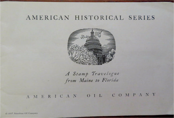 Historical Poster Stamp Collecting Album 1937 American Oil Company pro –  Brian DiMambro