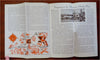 Mexico for All Vacations Promotional Travel Brochure 1938 illustrated ad w/ maps