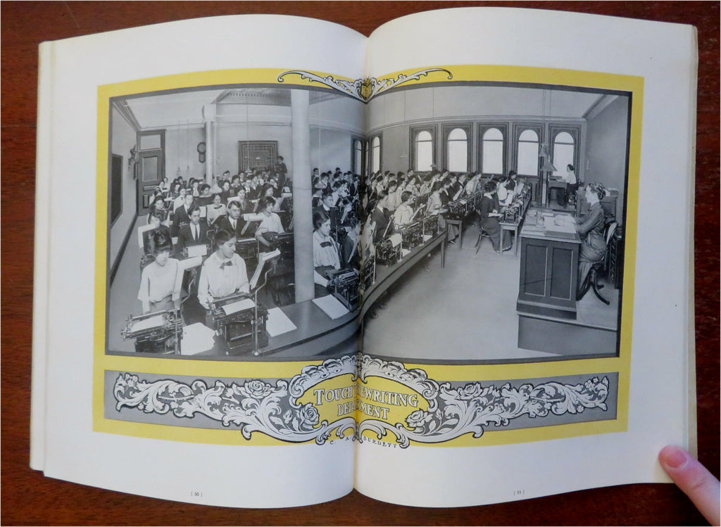 Burdett College Course Catalog Year Book c. 1905-28 illustrated advertising book