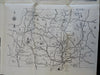 Western Massachusetts Vacation Brochure c 1925 illustrated tourist booklet & map