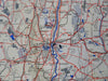 Connecticut Cartoon Pictorial Map Tourist Brochure 1930's pictorial pamphlet
