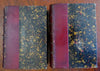 First Poems Alfred Musset Collected Works 1889-90 French leather 2 vol. set