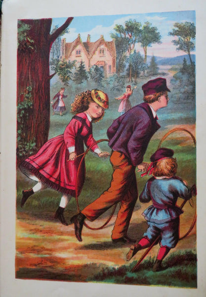 Little Folks Colored Picture Book Children's Stories 1870's McLoughlin Bros book