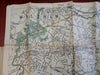 Newton & Brighton Massachusetts 1908 large Walker pocket map city plan