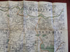 Newton & Brighton Massachusetts 1908 large Walker pocket map city plan