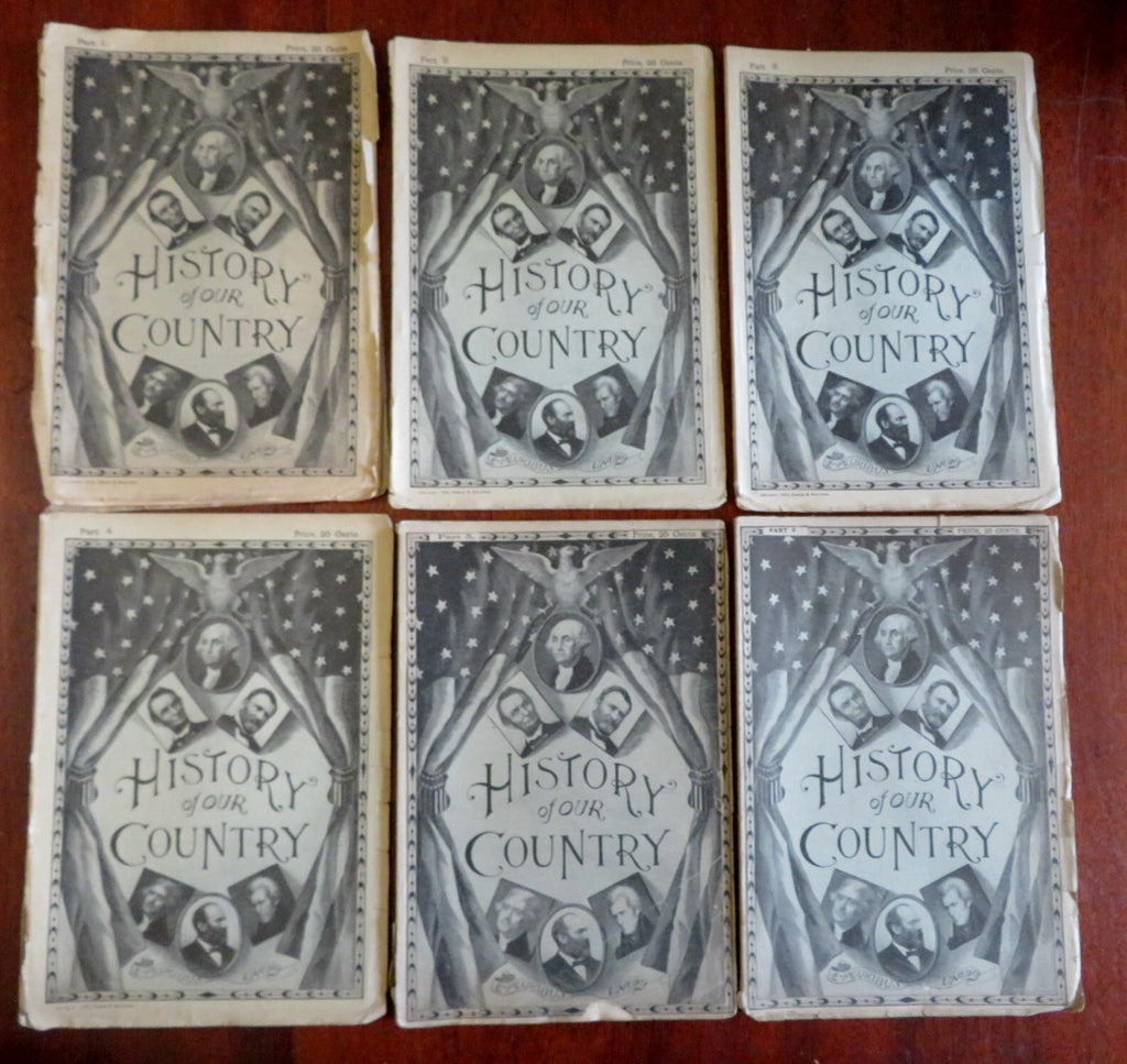 History of Our Country U.S. History 72 issues 1900 complete illustrated set