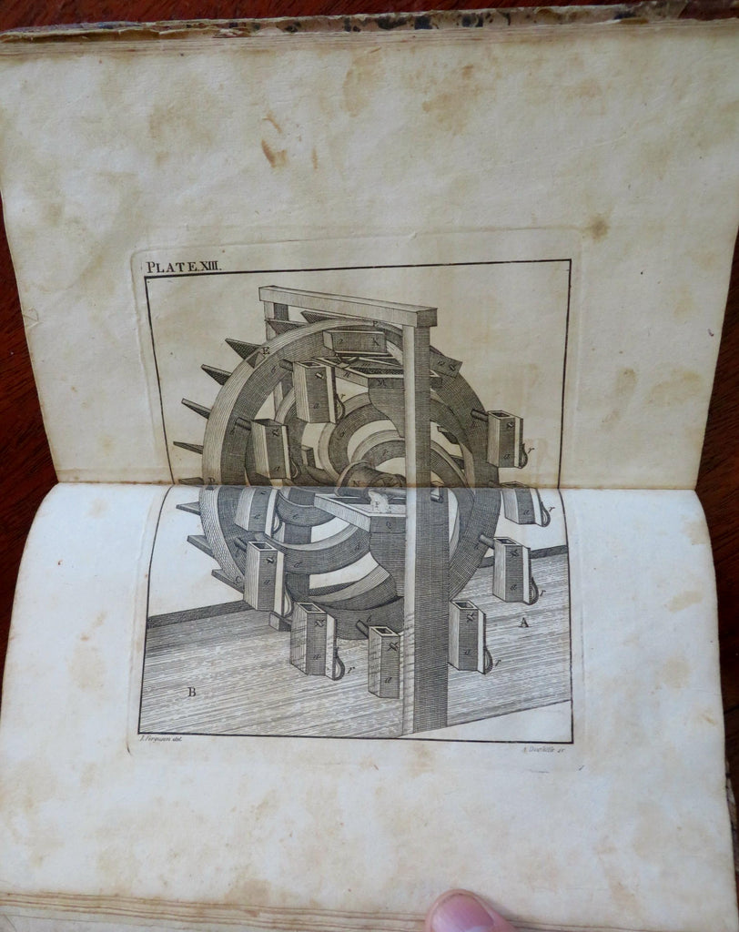 Ferguson's Mechanics Lectures plates 1814 Amos Doolittle 41 engravings rare book