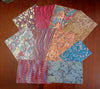 Antique Marbled Paper 19th Century Lot of 10 Lovely Hand Made Sheets