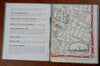 Boston Mass. & Cambridge city plans c.1943 WW II pocket map NE Telephone guide