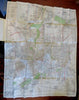 Rochester New York & Environs c. 1920's Wagner large folding pocket map