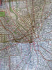 Rochester New York & Environs c. 1920's Wagner large folding pocket map
