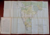 Royal Geographic Society Southern India Rivers 1886 Stanford periodical w/ map