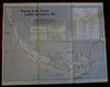 Sanibel & Captiva Islands Florida Cape Coral 1960's tourist brochure w large map