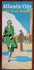Atlantic City Year 'Round New Jersey coast 1920's tourist travel brochure