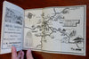 Mexico Sight Seeing Bus Tours 1936 White Caps tourist info cartoon pictorial map