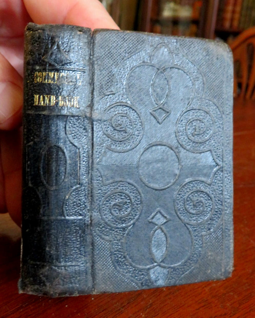 Blackie's Commercial Handbook Conversions Interest Distances 1860's leather book