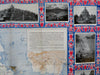 Java & Sumatra Dutch Indonesia pictorial Map c. 1930's Travel promo brochure