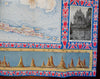 Java & Sumatra Dutch Indonesia pictorial Map c. 1930's Travel promo brochure