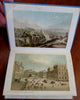 Edinburgh View Album & Travel Guide c. 1880's souvenir book 12 chromolithographs