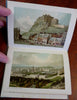 Edinburgh View Album & Travel Guide c. 1880's souvenir book 12 chromolithographs