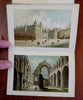 Edinburgh View Album & Travel Guide c. 1880's souvenir book 12 chromolithographs
