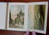 Edinburgh View Album & Travel Guide c. 1880's souvenir book 12 chromolithographs