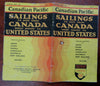 Canadian Pacific 1929-35 Steamship lot x 5 Tourist Brochures Passenger List