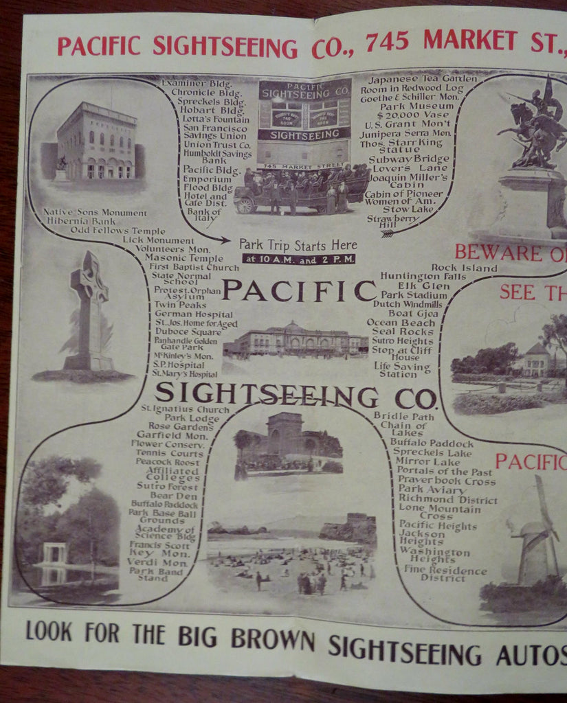 San Francisco & How to See It c. 1910 illustrated tourist brochure China Town
