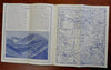Salt Lake City Sightseeing Tours Gray Line c. 1920's tourist brochure w/ map