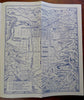 Salt Lake City Sightseeing Tours Gray Line c. 1920's tourist brochure w/ map