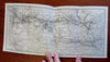 Northern Pacific Railway Itinerary Route Description c. 1931 tourist booklet map