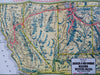 Western Pacific Railway Feather Canyon c. 1930 Panoramic Views Souvenir w/ map