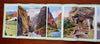 Western Pacific Railway Feather Canyon c. 1930 Panoramic Views Souvenir w/ map