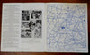 Endless Caverns New Market Virginia c. 1930's tourist promo w/ cartoon map