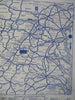 Endless Caverns New Market Virginia c. 1930's tourist promo w/ cartoon map