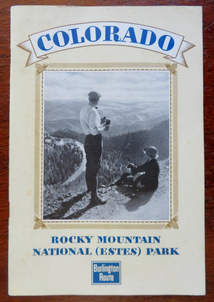 Colorado Rocky Mountain National Park Estes Park c. 1930 tourist guide w/ map