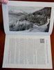Colorado Rocky Mountain National Park Estes Park c. 1930 tourist guide w/ map