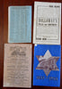 Madame Tussaud & Mrs Jarley's Wax Museums 1867-1935 Lot x 4 Advertising Catalogs