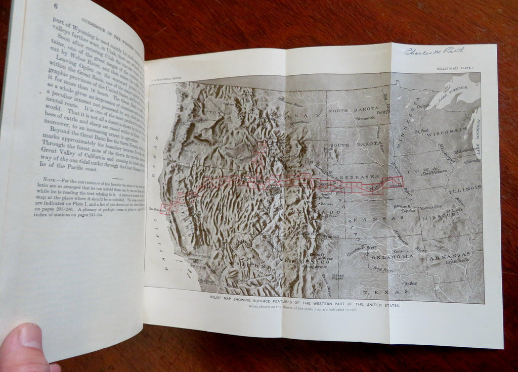 Western US Travel Guide Overland Route Yellowstone 1916 illustrated book 25 maps