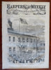 Lincoln at Independence Hall PA Harper's Civil War newspaper 1861 complete issue