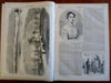 Lincoln at Independence Hall PA Harper's Civil War newspaper 1861 complete issue