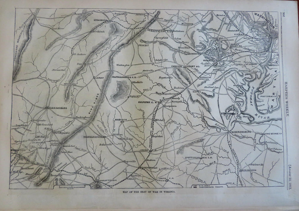 Bull Run Battle prints Harper's Civil War newspaper August 1861 complete issue