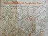 New England Tours 1928 Mixer's Road Maps folding tourist NE Hotel Assoc. tour