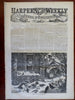 U.S. Ironclad Navy Louisiana map Reconstruction Era nwsppr 1866 complete issue