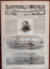British Ironclad Navy NY MS. Reconstruction Era newspaper 1866 complete issue