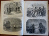Southern States Rare Map Harper's Civil War newspaper 1861 complete issue