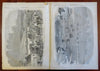 Southern States Rare Map Harper's Civil War newspaper 1861 complete issue
