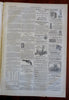 Southern States Rare Map Harper's Civil War newspaper 1861 complete issue