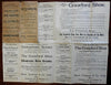 Boston Harbor rare folding pocket map 1890 Bouve Crawford Shoes advertising