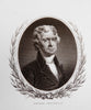 American Presidents Lot x 12 Engraved Portraits 1896-98 Washington Adams Jackson
